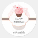 Buscar cupcake corazon pegatinas Cumpleaños feliz