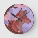 Buscar zorro relojes de pared Animales