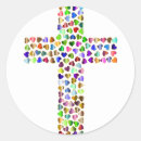 Buscar cruzado corazon pegatinas Jesus