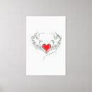 Buscar alas del ángel lienzos Corazón