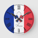 Buscar bandera francesa relojes de pared Vacaciones