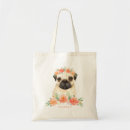 Buscar pug bolsos Acuarela