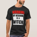 Buscar vecinos camisetas Bruja