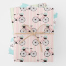 Buscar bicicletas papel de regalo Rosa