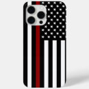 Buscar línea roja iphone fundas Departamento de bomberos