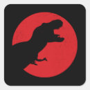 Buscar dinosaur cuadradas pegatinas Tirannosauro