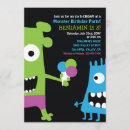 Buscar monstruos del fiesta invitaciones Niños