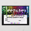 Buscar sleepover invitaciones Fiesta