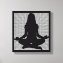 Buscar yoga lienzos Negro