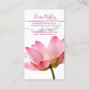 Buscar serenidad tarjetas de visita Flor
