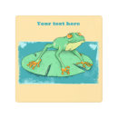 Buscar rana verde arte Almohadilla de lirio