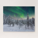 Buscar aurora boreal puzzles Nieve