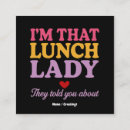 Buscar almuerzo tarjetas de visita Divertido