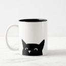 Buscar loco para los gatos tazas Gato negro