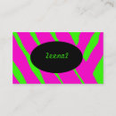 Buscar estampado zebra y rosa de tarjetas de visita Moderno