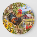 Buscar gallo relojes de pared Vida en la granja