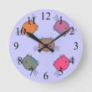 Buscar gato relojes de pared Para niños