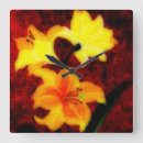 Buscar lilas relojes de pared Amarillo