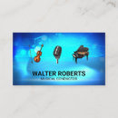 Buscar orquestas tarjetas de visita Musical