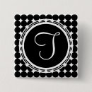 Buscar y punto negro pins General y unisex