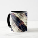 Buscar diagonal rayada tazas Geométrico
