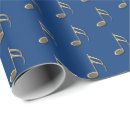 Buscar nota musical papel de regalo Azul