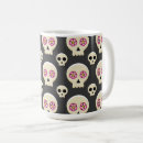Buscar cráneo negro tazas Halloween