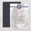 Buscar náutico boda invitaciones Azul marino