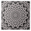 Buscar mandala azulejos Negro