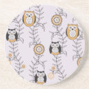 Buscar búhos posavasos Dibujo animado