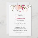 Buscar acuarela floral elegante invitaciones Rosa
