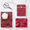 Buscar navidad rojo papel de regalo Bonito
