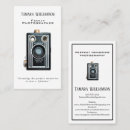 Buscar cámara del vintage tarjetas de visita General y unisex
