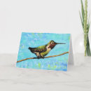 Buscar pinturas del colibrí tarjetas Colibríes