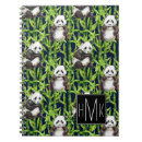 Buscar oso de panda libretas Monograma