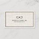 Buscar oftalmólogos tarjetas de visita Anteojos