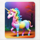 Buscar unicornio blanco alfombrillas de raton Arco iris