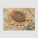 Buscar el estado del girasol papel de seda Vintage