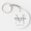 Buscar dama de honor llaveros Monograma