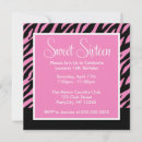 Buscar cebra y rosa invitaciones Dulce dieciséis