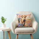 Buscar airedale cojines Amante de los perros