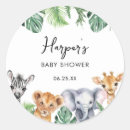 Buscar safari baby shower pegatinas Jungla