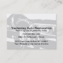 Buscar auto antiguo tarjetas de visita Automóvil