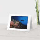 Buscar buceador tarjetas Océano