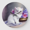 Buscar diseños del gato relojes de pared Adorable