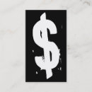 Buscar símbolo tarjetas de visita Blanco y negro