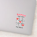 Buscar corazón i mi pegatinas Amar