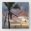 Buscar sunset relojes de pared Ocean