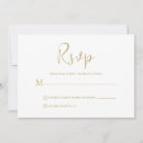 Buscar blanco y oro tarjetas rsvp Moderno