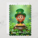 Buscar leprechaun divertido tarjetas Irlandés